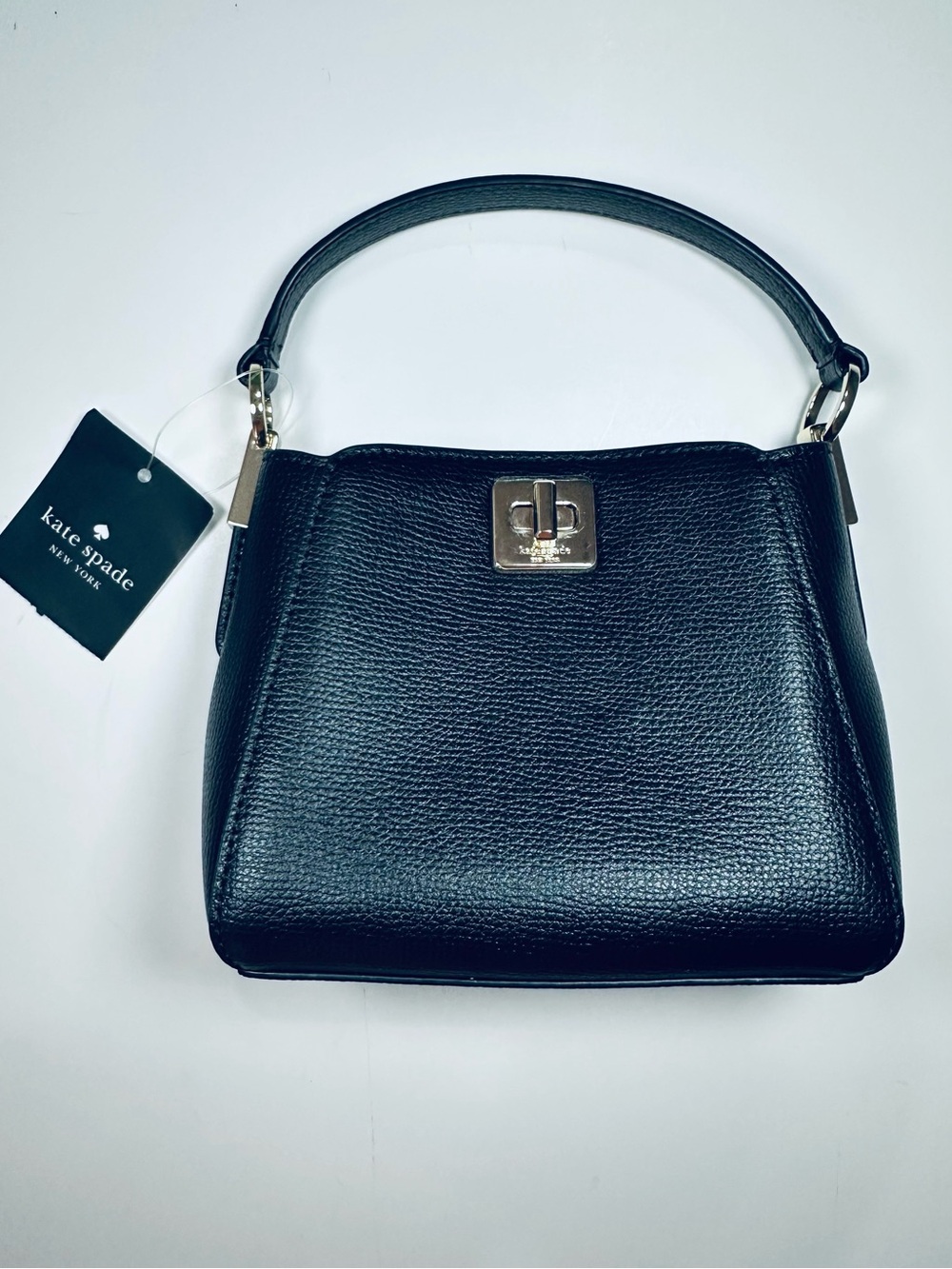 NWT Kate Spade Phoebe Mini Top Handle Crossbody Black Leather KI924 Gift Box - Picture 4 of 16
